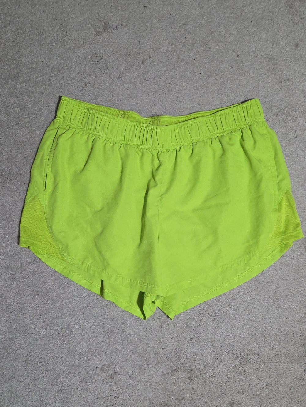 Athletic Works Neon Lime Women's Athletic Running Shorts
